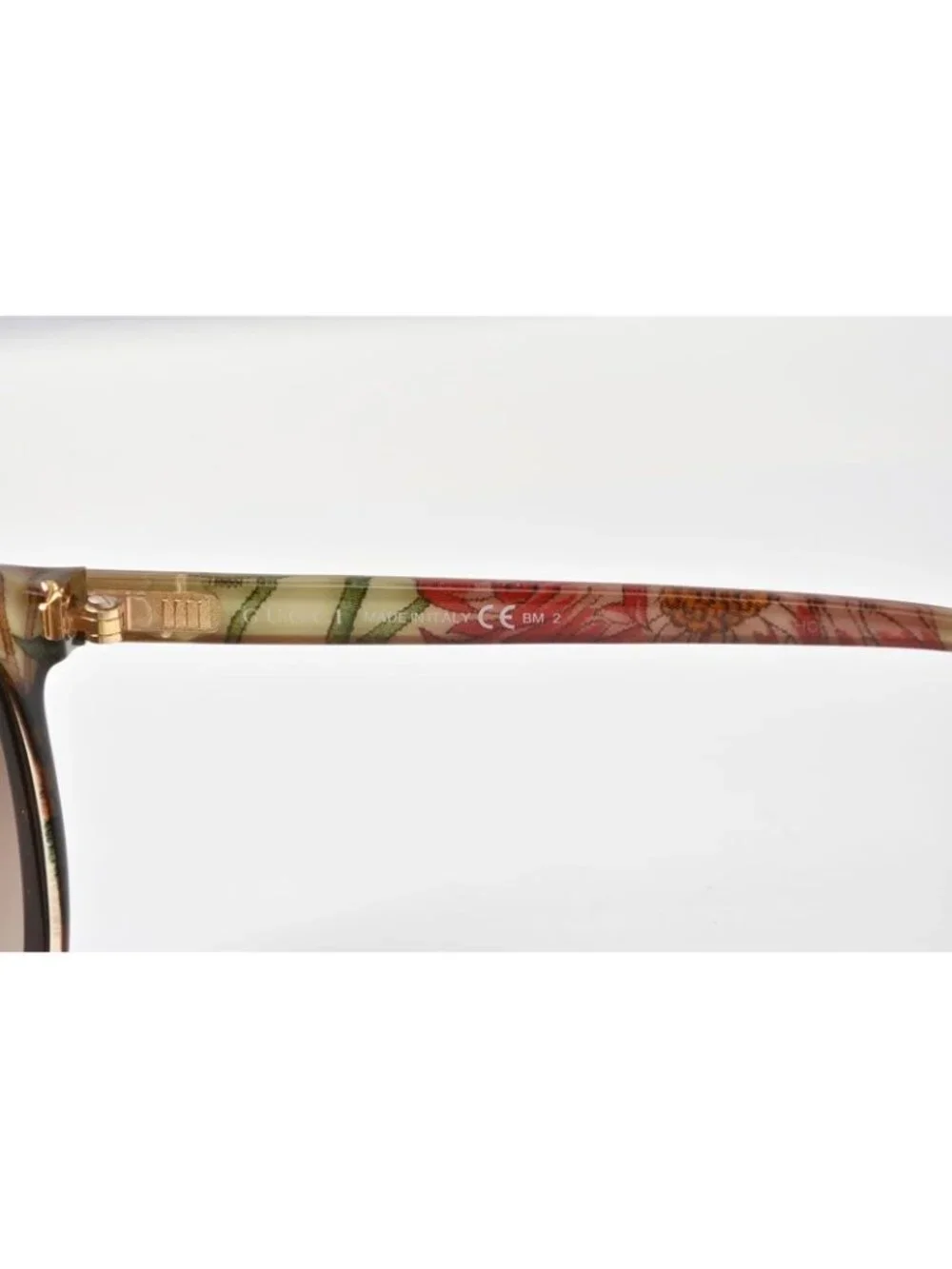 Gucci Sunglasses Eyewear S Brown Marble Floral
